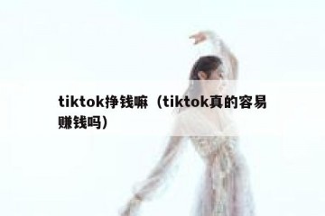 tiktok挣钱嘛（tiktok真的容易赚钱吗）