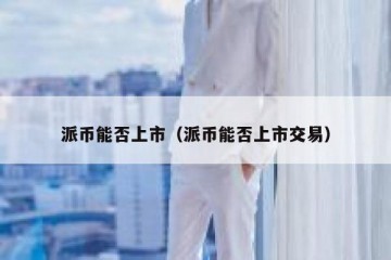 派币能否上市（派币能否上市交易）
