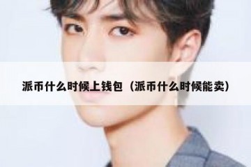 派币什么时候上钱包（派币什么时候能卖）