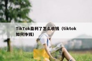 TikTok盈利了怎么收钱（tiktok如何挣钱）
