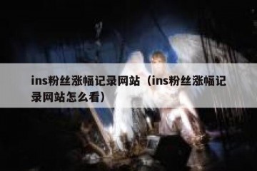 ins粉丝涨幅记录网站（ins粉丝涨幅记录网站怎么看）