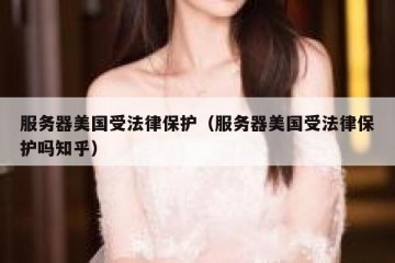服务器美国受法律保护（服务器美国受法律保护吗知乎）