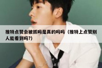 推特点赞会被抓吗是真的吗吗（推特上点赞别人能看到吗?）