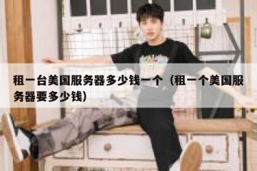 租一台美国服务器多少钱一个（租一个美国服务器要多少钱）
