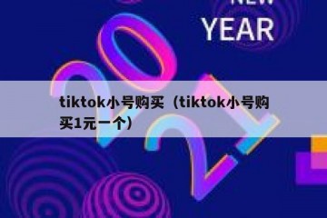 tiktok小号购买（tiktok小号购买1元一个）