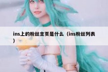 ins上的粉丝主页是什么（ins粉丝列表）