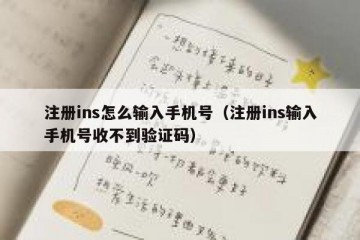 注册ins怎么输入手机号（注册ins输入手机号收不到验证码）