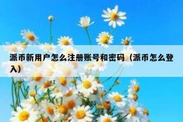 派币新用户怎么注册账号和密码（派币怎么登入）