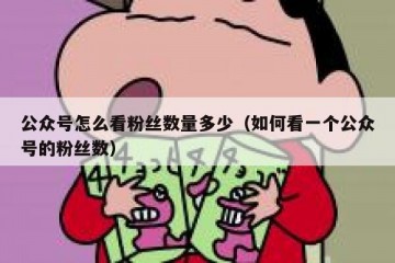 公众号怎么看粉丝数量多少（如何看一个公众号的粉丝数）