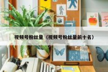 视频号粉丝量（视频号粉丝量前十名）