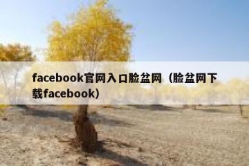 facebook官网入口脸盆网（脸盆网下载facebook）