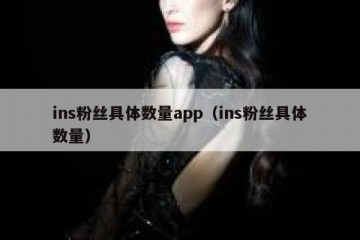ins粉丝具体数量app（ins粉丝具体数量）