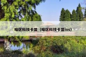 暗区科技卡盟（暗区科技卡盟ios）
