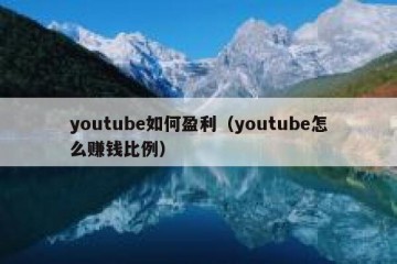 youtube如何盈利（youtube怎么赚钱比例）