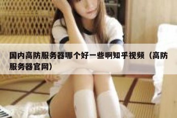国内高防服务器哪个好一些啊知乎视频（高防服务器官网）