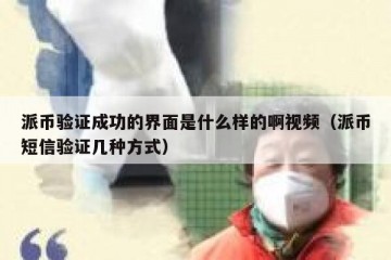 派币验证成功的界面是什么样的啊视频（派币短信验证几种方式）
