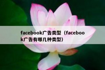 facebook广告类型（facebook广告有哪几种类型）