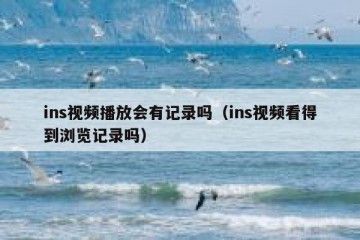ins视频播放会有记录吗（ins视频看得到浏览记录吗）