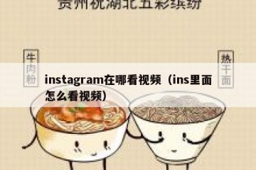 instagram在哪看视频（ins里面怎么看视频）