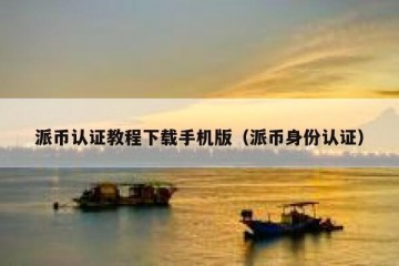 派币认证教程下载手机版（派币身份认证）