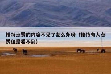 推特点赞的内容不见了怎么办呀（推特有人点赞但是看不到）