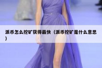 派币怎么挖矿获得最快（派币挖矿是什么意思）