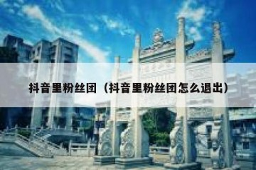 抖音里粉丝团（抖音里粉丝团怎么退出）