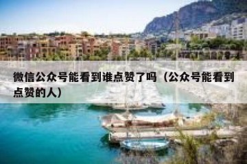 微信公众号能看到谁点赞了吗（公众号能看到点赞的人）
