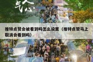 推特点赞会被看到吗怎么设置（推特点赞马上取消会看到吗）