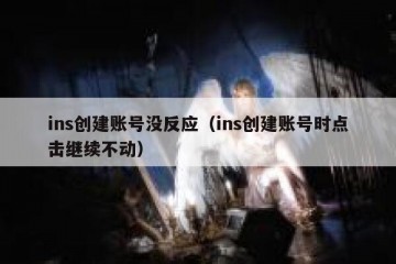 ins创建账号没反应（ins创建账号时点击继续不动）