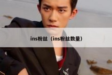 ins粉丝（ins粉丝数量）