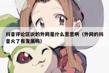 抖音评论区说的外网是什么意思啊（外网的抖音火了有发展吗）