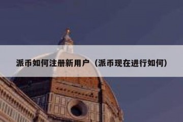 派币如何注册新用户（派币现在进行如何）