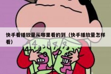 快手看播放量从哪里看的到（快手播放量怎样看）