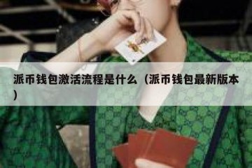 派币钱包激活流程是什么（派币钱包最新版本）