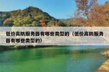 低价高防服务器有哪些类型的（低价高防服务器有哪些类型的）