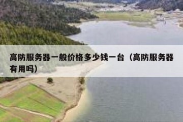 高防服务器一般价格多少钱一台（高防服务器有用吗）