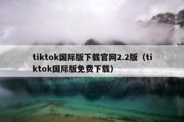tiktok国际版下载官网2.2版（tiktok国际版免费下载）