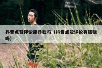 抖音点赞评论能挣钱吗（抖音点赞评论有钱赚吗）