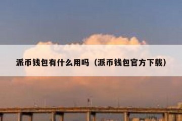 派币钱包有什么用吗（派币钱包官方下载）