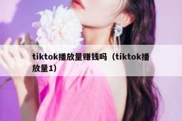 tiktok播放量赚钱吗（tiktok播放量1）