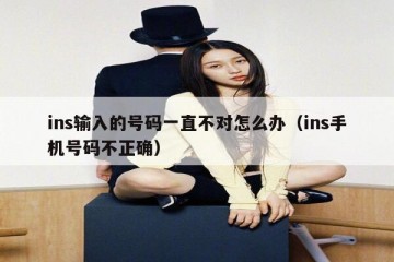 ins输入的号码一直不对怎么办（ins手机号码不正确）