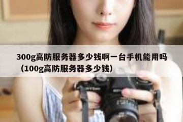 300g高防服务器多少钱啊一台手机能用吗（100g高防服务器多少钱）