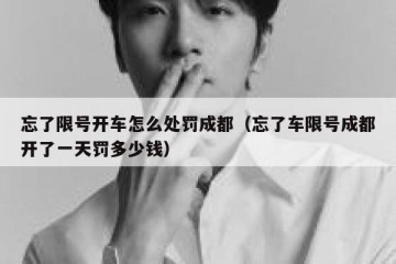忘了限号开车怎么处罚成都（忘了车限号成都开了一天罚多少钱）