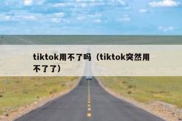 tiktok用不了吗（tiktok突然用不了了）