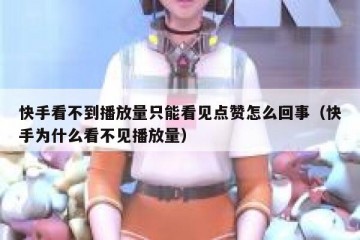 快手看不到播放量只能看见点赞怎么回事（快手为什么看不见播放量）