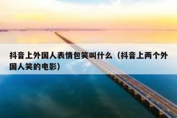 抖音上外国人表情包笑叫什么（抖音上两个外国人笑的电影）