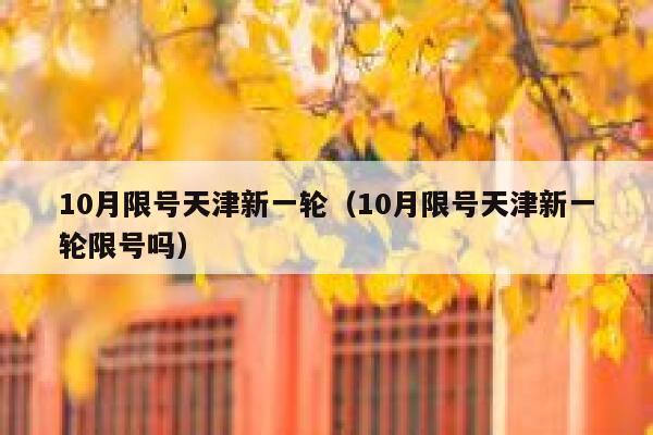 10月限号天津新一轮（10月限号天津新一轮限号吗） 第1张