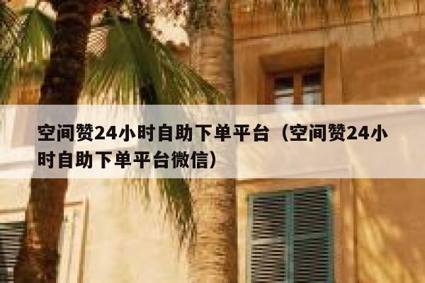 空间赞24小时自助下单平台（空间赞24小时自助下单平台微信） 第1张