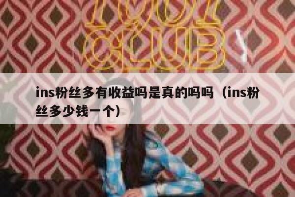 ins粉丝多有收益吗是真的吗吗（ins粉丝多少钱一个） 第1张